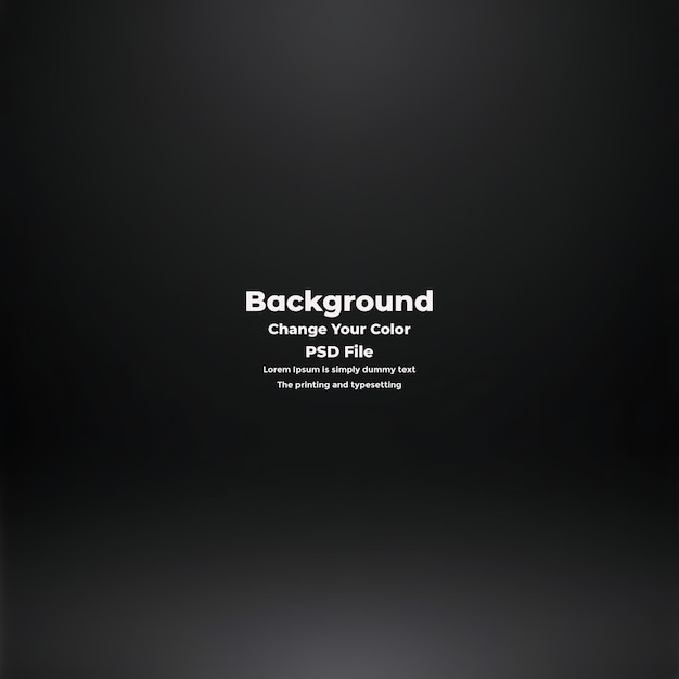 PSD Abstract black gradient background empty dark texture wallpaper