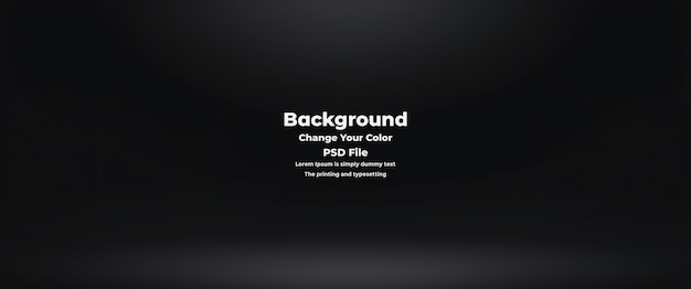 PSD Abstract black gradient background empty dark texture wallpaper