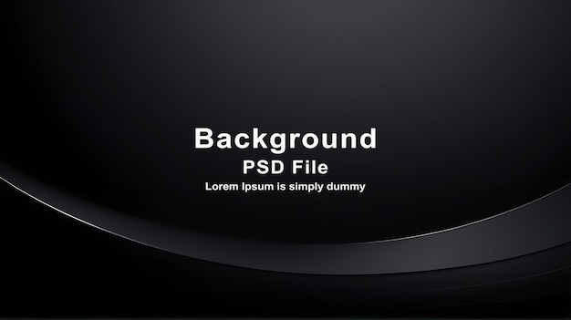 PSD psd абстрактный черный градиентный фон современная роскошная студия темный фон текстура мягкие обои
