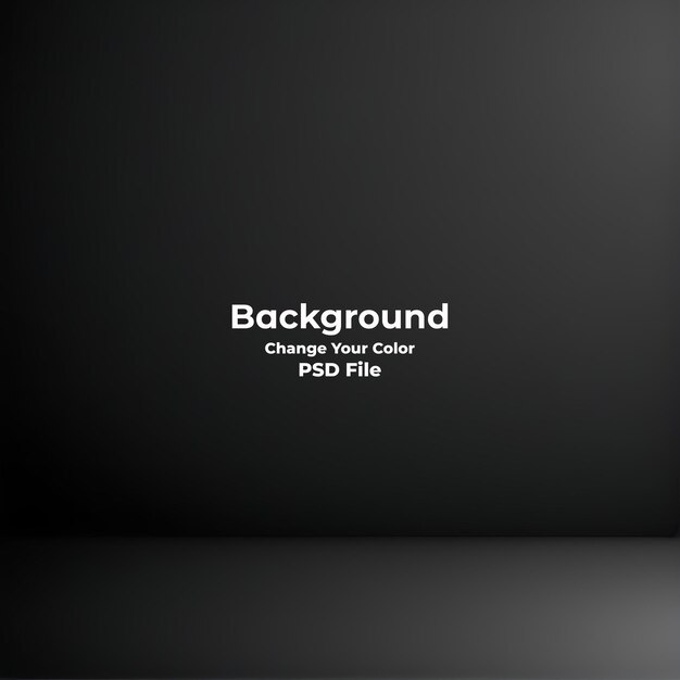 Psd abstract black gradient background that looks modern blurry black texture wallpaper