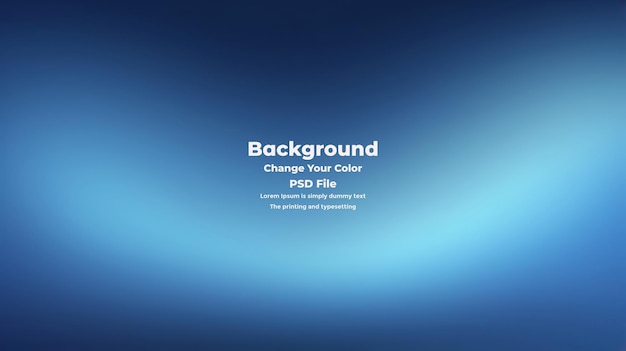 PSD Abstract blue gradient background empty blue texture