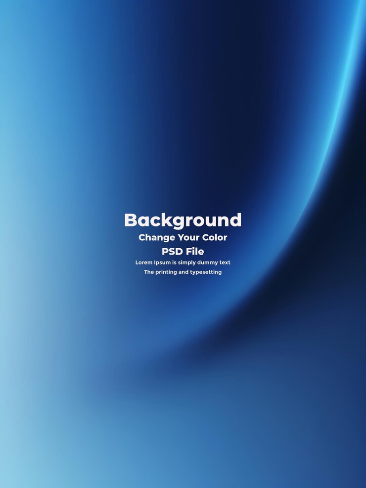 PSD psd abstract blue gradient background empty blue texture