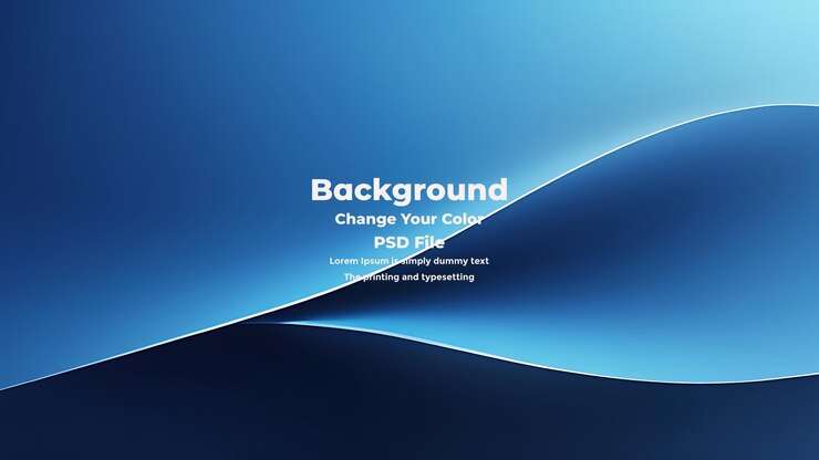 PSD psd abstract blue gradient background empty blue texture