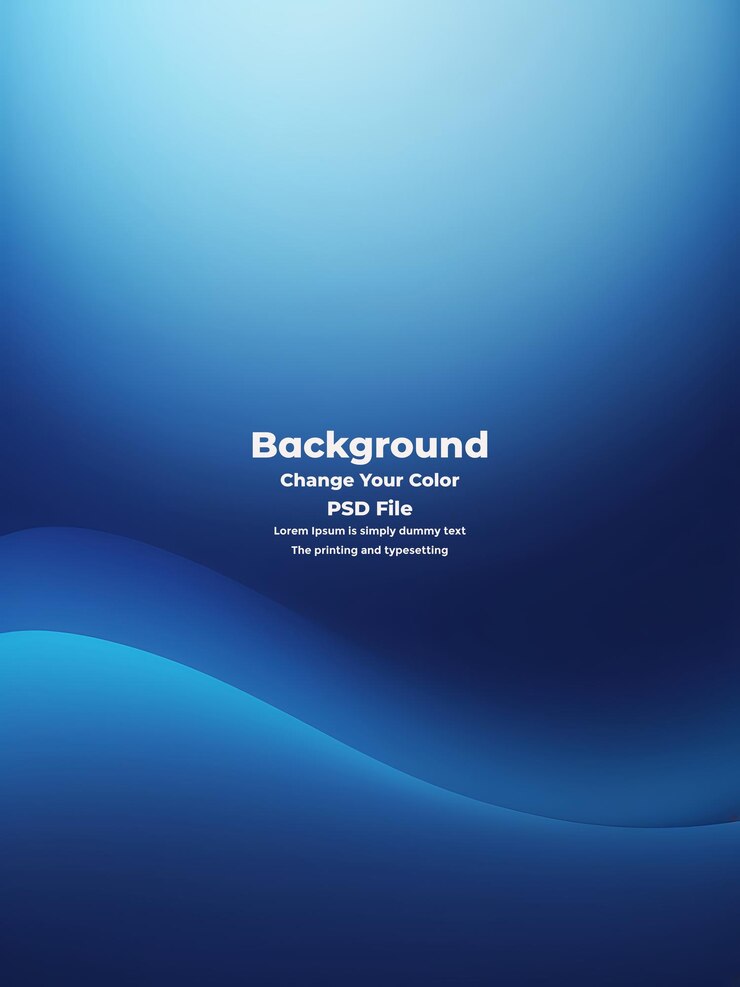PSD psd abstract blue gradient background empty blue texture