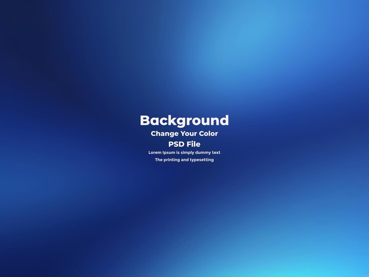 PSD psd abstract blue gradient background empty blue texture