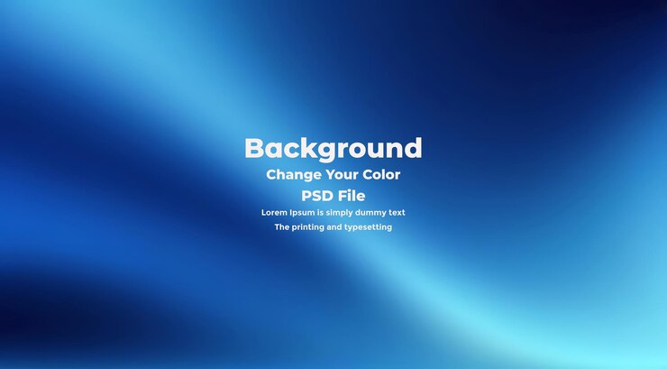 PSD psd abstract blue gradient background empty blue texture