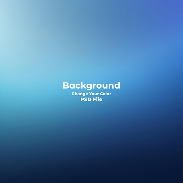 Psd abstract blue gradient background looks modern blurry textured blue wallpaper