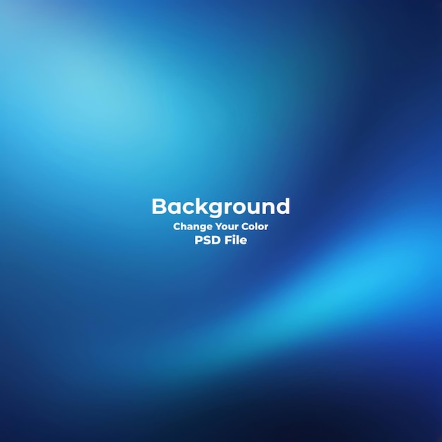 Psd abstract blue gradient background looks modern blurry textured blue wallpaper