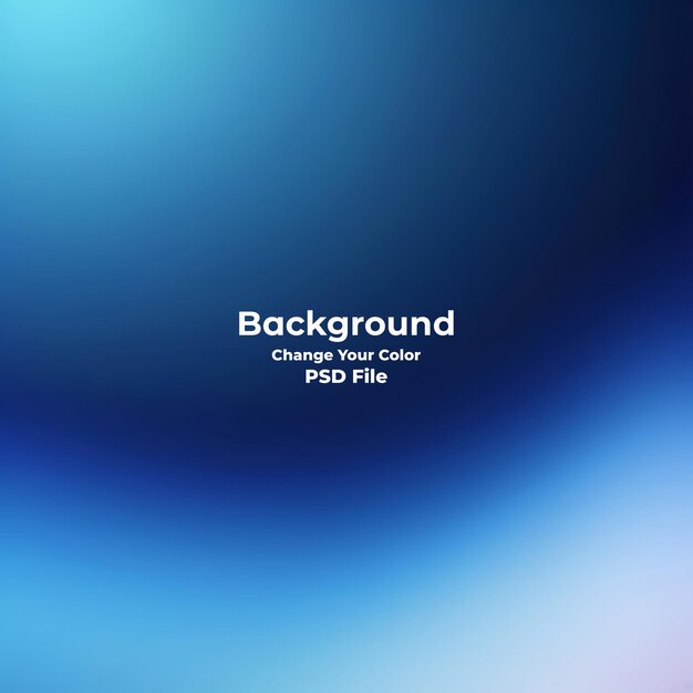 Psd abstract blue gradient background looks modern blurry textured blue wallpaper