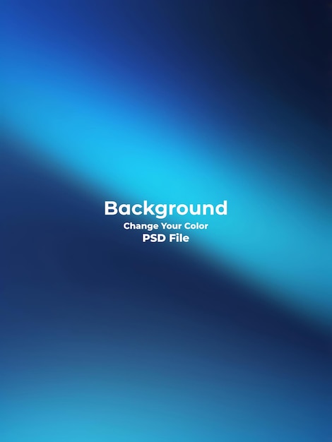 Psd abstract blue gradient background looks modern blurry textured blue wallpaper