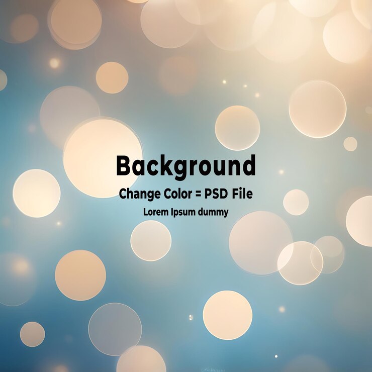 PSD psd abstract bokeh lights background vector illustration