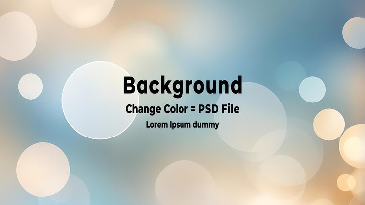 PSD psd abstract bokeh lights background vector illustration