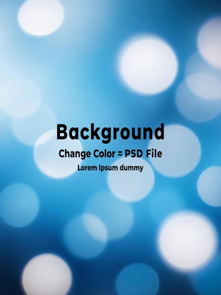PSD psd abstract cool icy blue and white bokeh resembling a winter light background