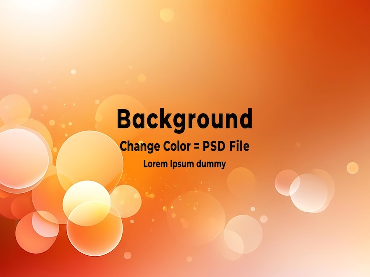 PSD psd アブストラクト ダイナミック ウォーム オレンジ ボケ グラウディング アンバー ライト 背景