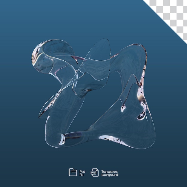 PSD psd abstract futuristic dispersion glass material design