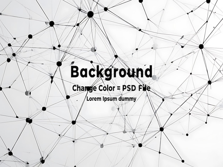 PSD psd abstract futuristic network on background illustration