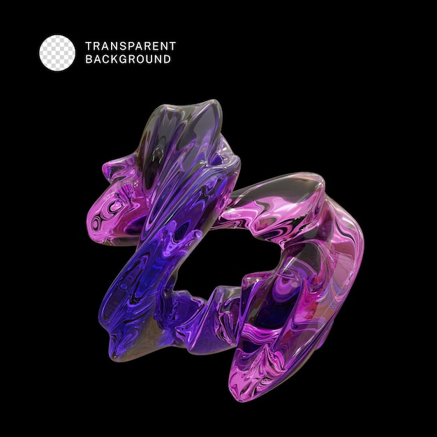 PSD абстрактная градиентная форма 3D-рендеринг