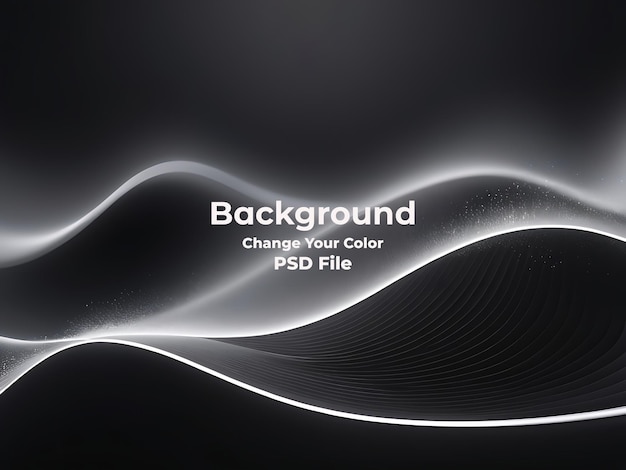 PSD psd abstract gray background wave particles technology carbon line gray wallpaper texture