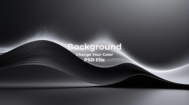 PSD Abstract gray background wave particles Technology Carbon line gray wallpaper texture