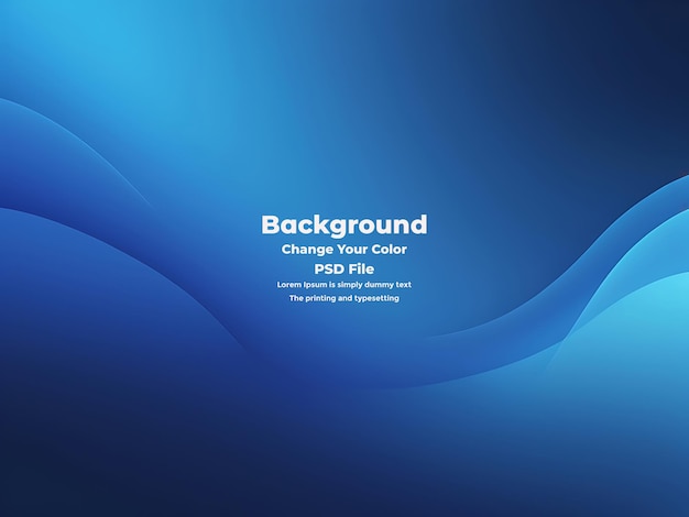 PSD Abstract niebieski gradient tła pusta niebieska tekstura