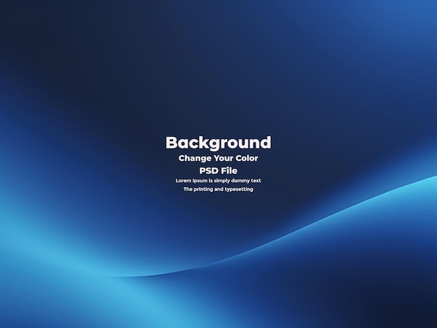 PSD Abstract niebieski gradient tła pusta niebieska tekstura