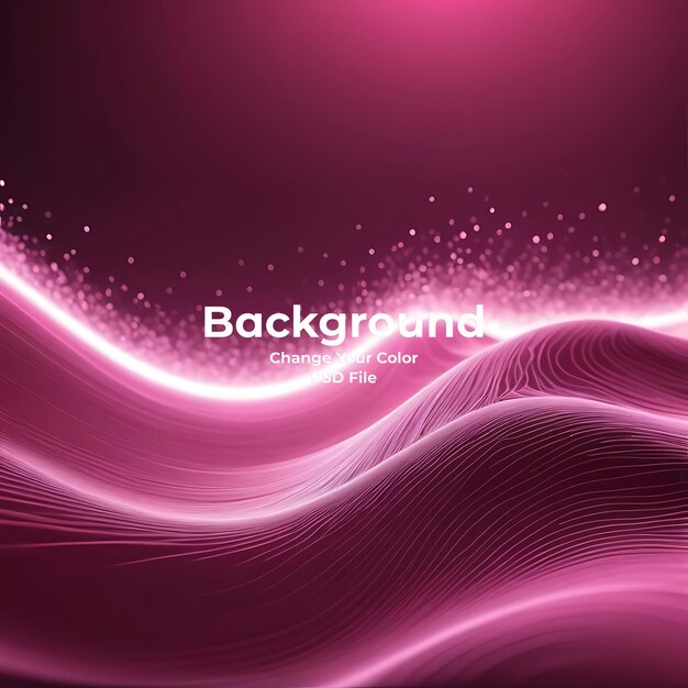 PSD psd abstract pink background wave of particles technology background carbon line pink background