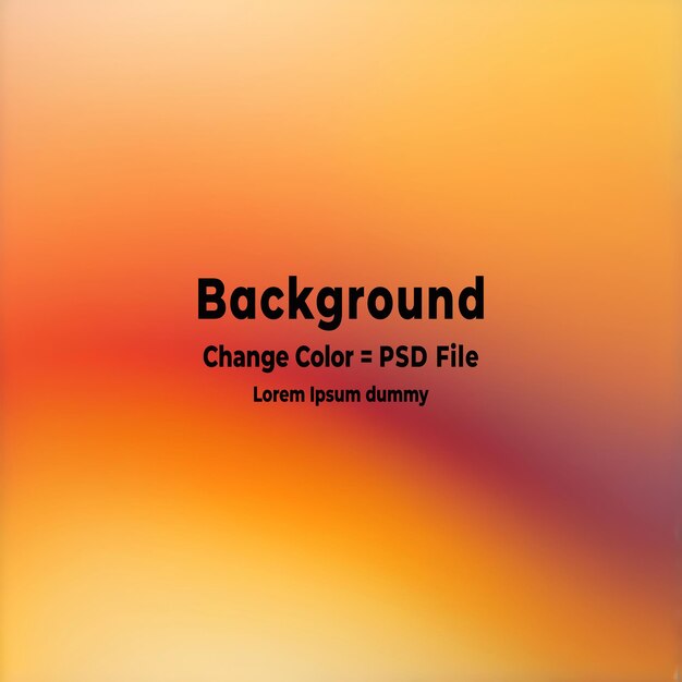 psd abstract soft gradient with transitioning from golden yellow horizontal orange background