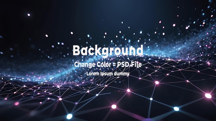PSD psd abstract technology particles mesh background