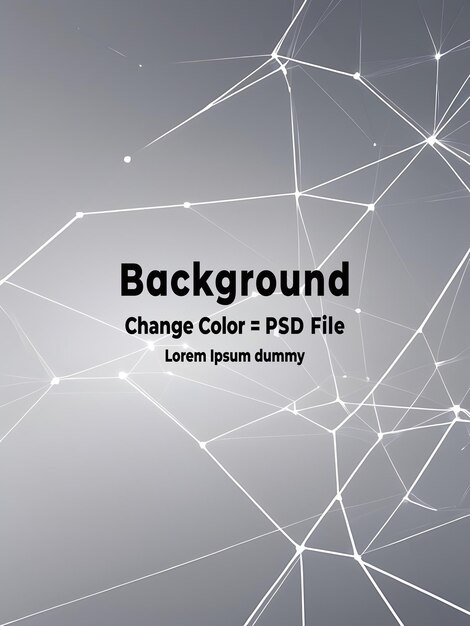psd abstract white gray polygon tech network with connect technology background abstract dots and lines texture background 3d rendering