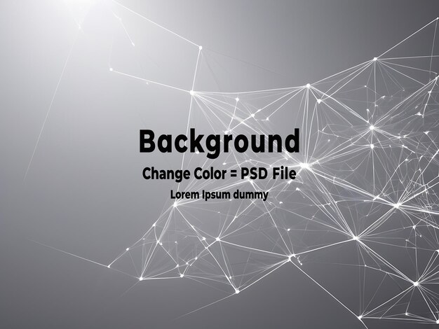 psd abstract white gray polygon tech network with connect technology background abstract dots and lines texture background 3d rendering