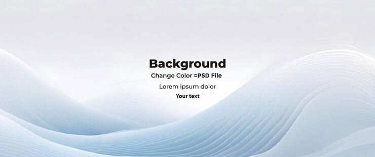 PSD psd abstract white wavy background