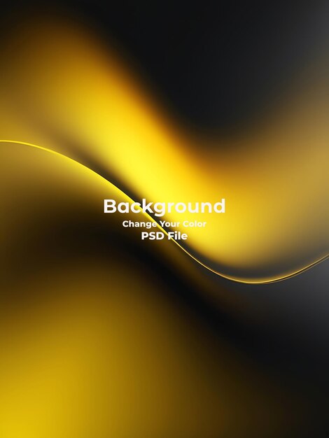 PSD psd abstract yellow gradient background looks modern blurry textured yellow wall