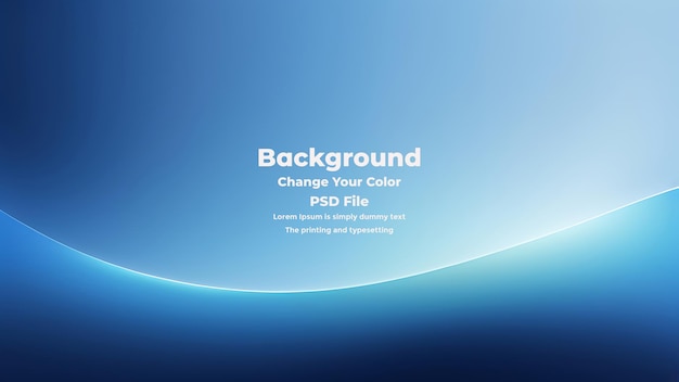 PSD Abstrakt blå gradient bakgrund tom blå textur