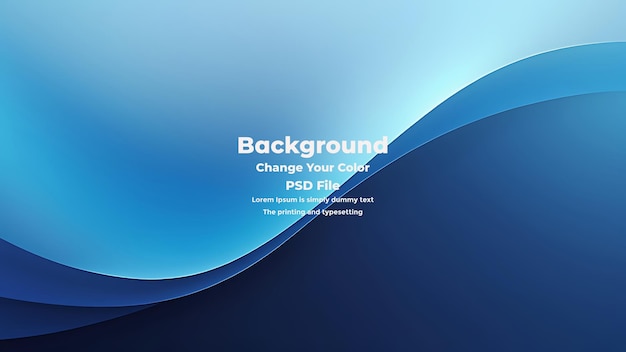 PSD Abstrakt blå gradient bakgrund tom blå textur