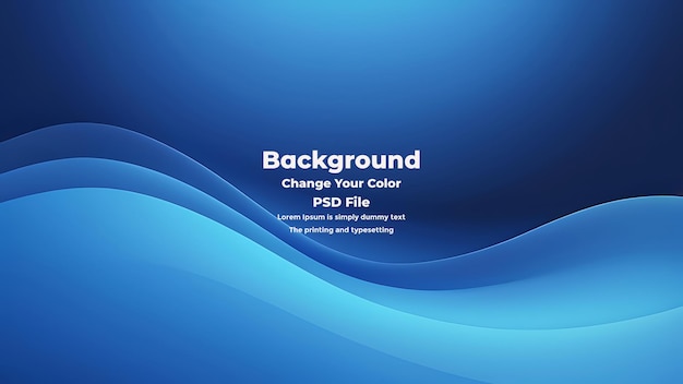 PSD Abstrakt blå gradient bakgrund tom blå textur