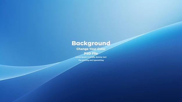PSD Abstrakt blå gradient bakgrund tom blå textur