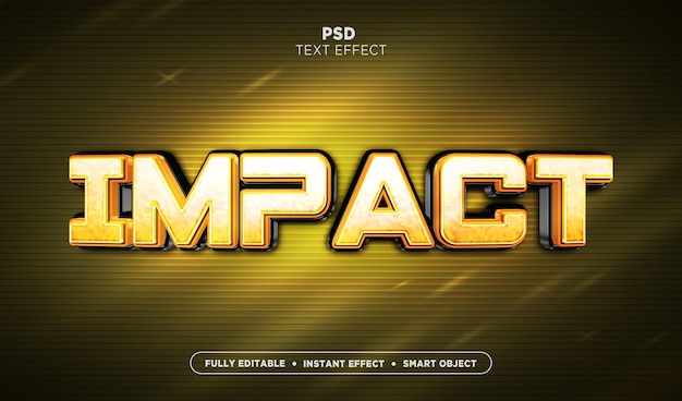 PSD action title text effect with abstract background