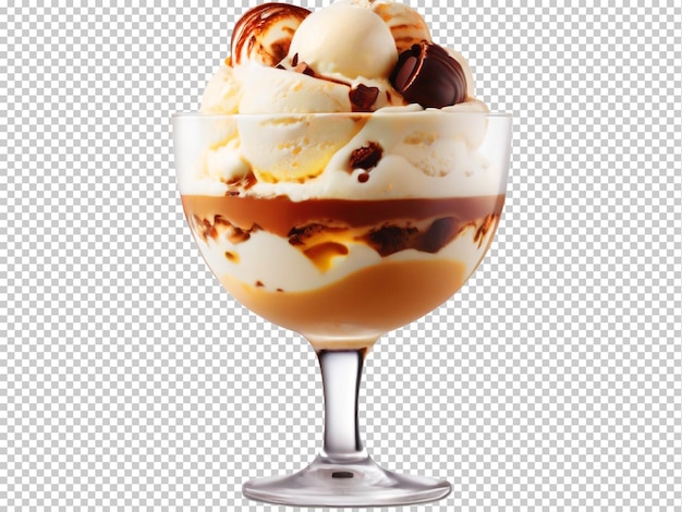 Psd affogato png op een doorzichtige achtergrond