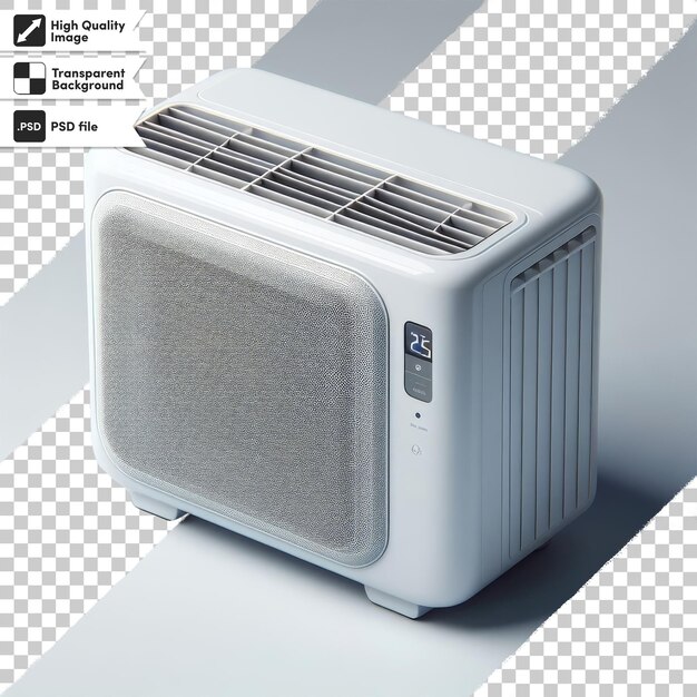 PSD psd air conditioner on transparent background with editable mask layer