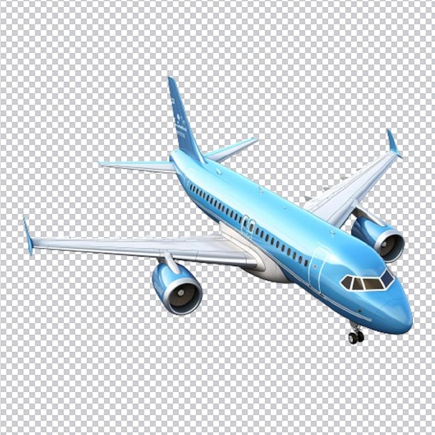 PSD psd airplane on transparent background 3d rendering