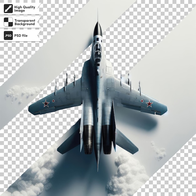 PSD psd airplane on transparent background with editable mask layer