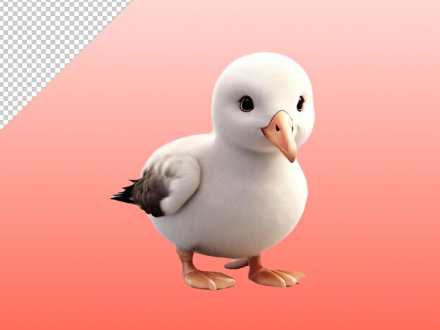 Psd of a albatross on transparent background