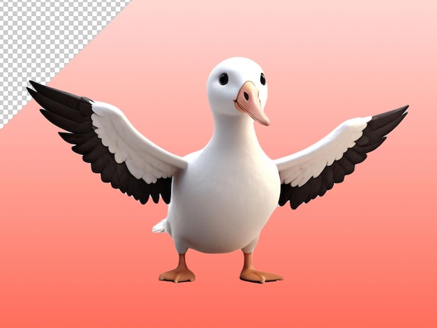 PSD psd of a albatross on transparent background