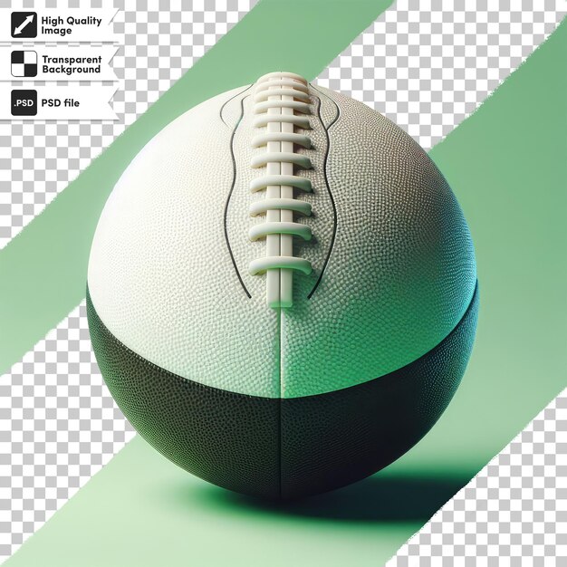 Psd american football ball on transparent background