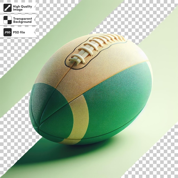 Psd american football ball on transparent background
