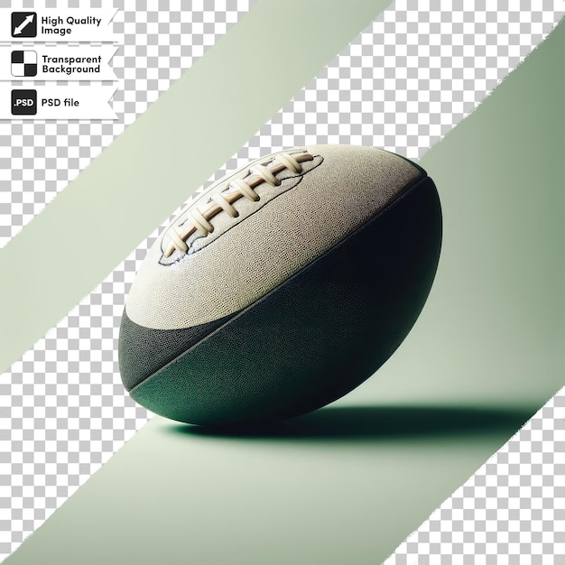 Psd american football ball on transparent background