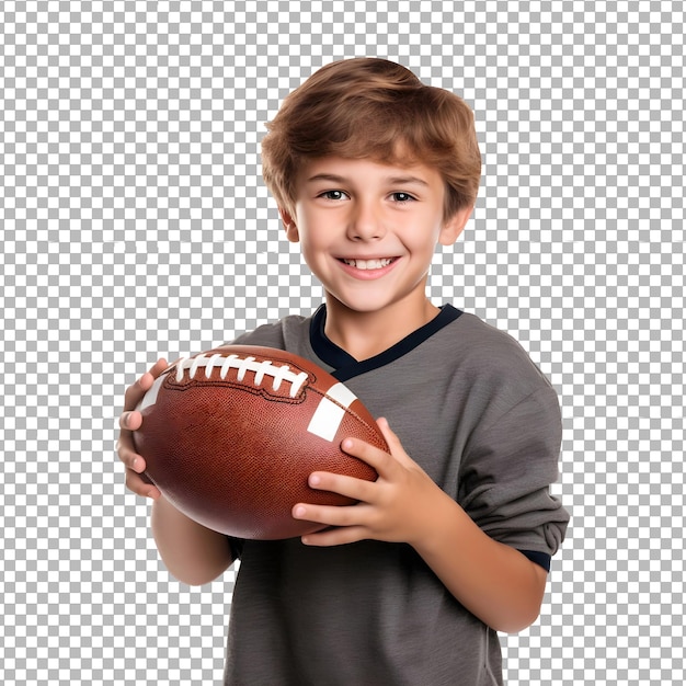 PSD psd american_football_kid isolated on transparent background