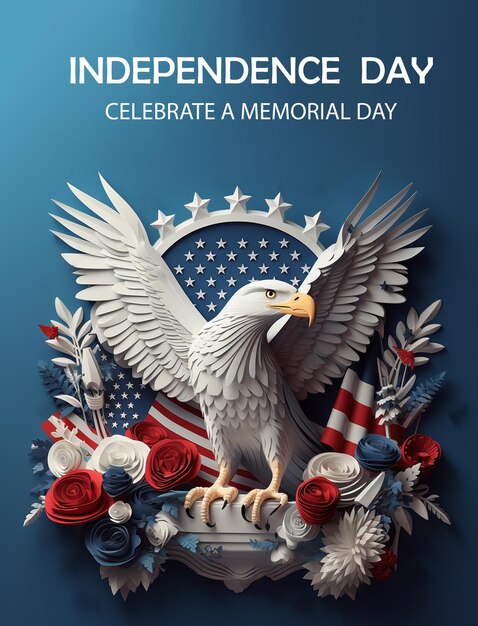 PSD psd american independent day banner poster flyer