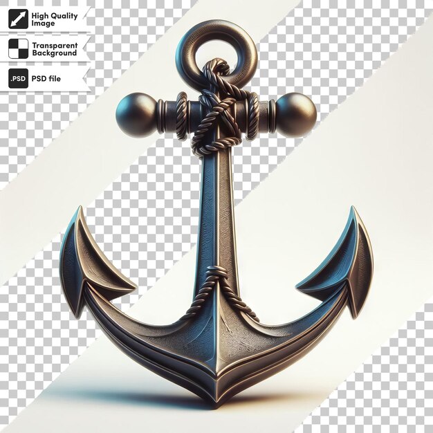 PSD psd anchor on transparent background with editable mask layer