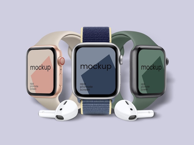 Мокет apple watch series 5 premium для psd